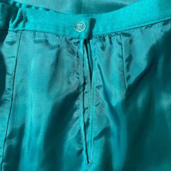 Vintage Pendleton Virgin Wool Women's Skirt Green Size 12 - Picture 10 of 12